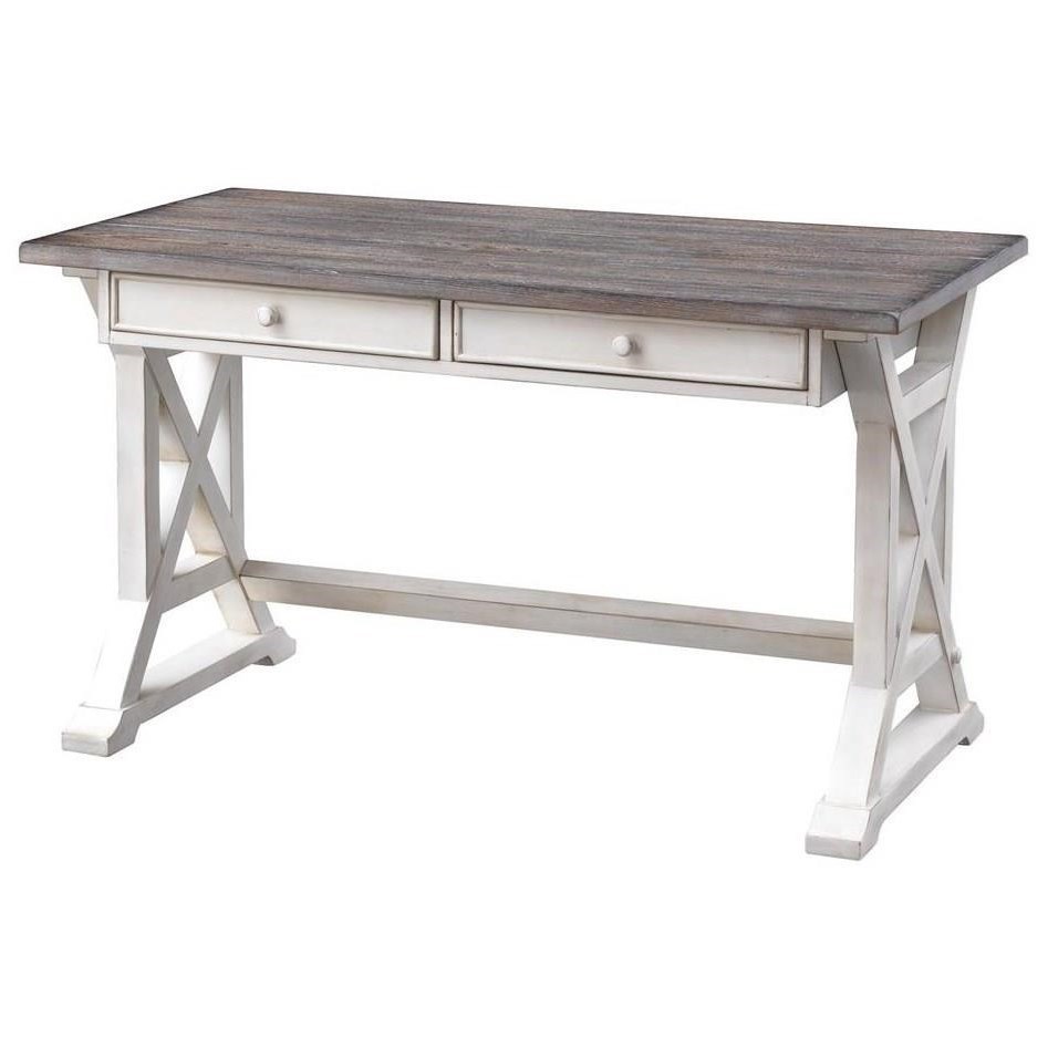 Bar Harbor II Farmhouse Style Two Drawer Writing Desk Belfort